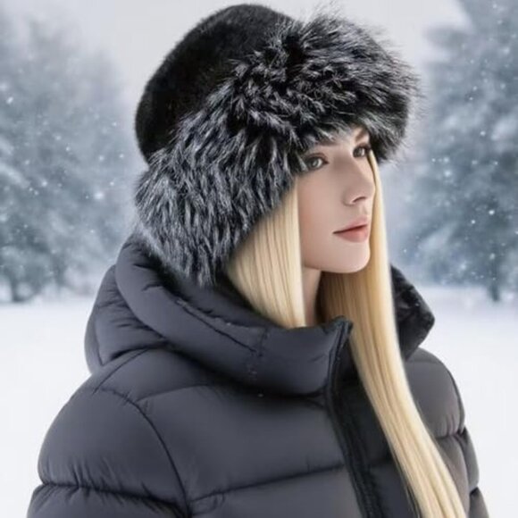 Faux Fur Bucket Hat Fuzzy Winter Fisherman Cap Unisex Chic Casual main image 5